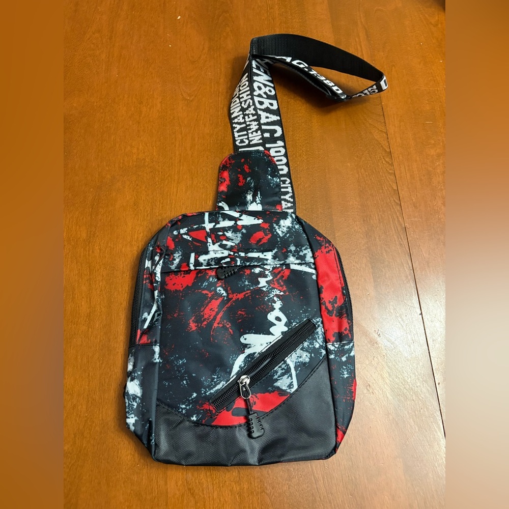 Urban Red and Black Belt Bag